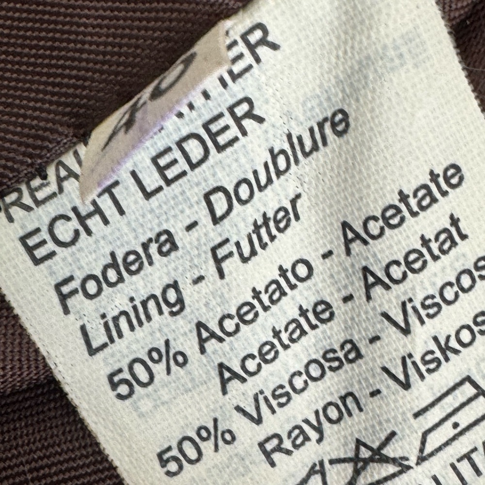 Double-Breasted Red Leather Trench Jacket MEDIUM - Picture 11 of 11